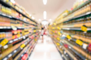 Alışveriş merkezinde bulanık soyut hareket.