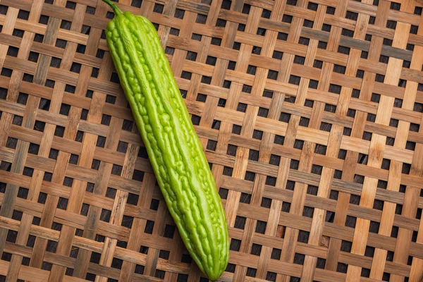 Chinese Gourd Vegetable Thai Food Bamboo Basket — Stock Photo, Image