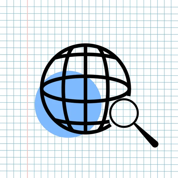 Gps navigation icon sign concept, vektorgrafische Gestaltung des Richtungsnavigator-Symbols für das Reiseziel, Verkehrsetikett und Mapping Web-Element isoliert auf Papier Gitterhintergrund. — Stockvektor