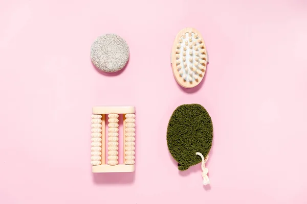 Spa Και Μπάνιο Αφηρημένο Ροζ Φόντο Έννοια Φροντίδας Δέρματος Και — Φωτογραφία Αρχείου