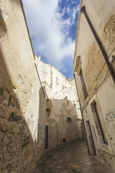 Lecce Narrow Street Historic Center Typical Baroque Period — Stock Photo, Image