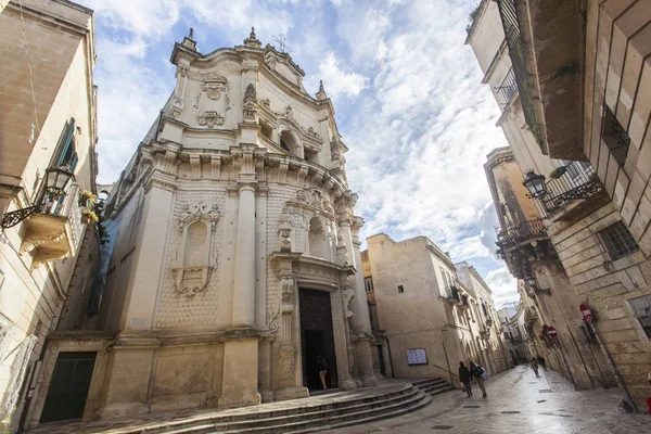 Chiesa San Matteo Lecce Capitale Del Barocco Lecce Puglia Trovano — Foto Stock