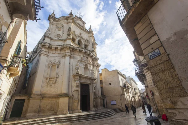 Church San Matteo Lecce Capital Baroque Lecce Puglia Great Number — Stock Photo, Image