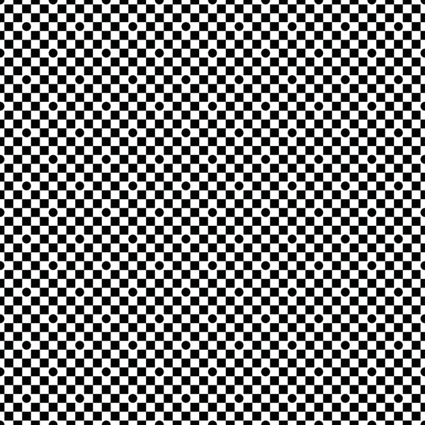 Black Pattern Checkers White Seamless Background — Stock Vector