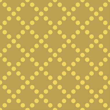 Koyu turuncu arkaplanda sarı noktalar var..