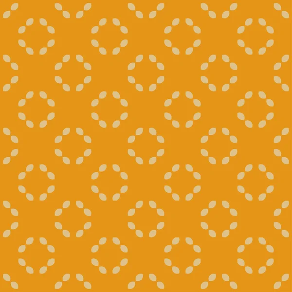 Patrón Crema Clara Sobre Fondo Amarillo Sin Costuras — Vector de stock