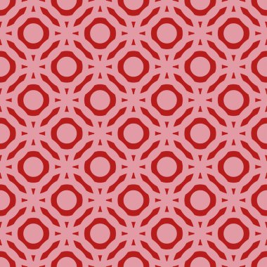 Kırmızı pürüzsüz arkaplanda pembe desen.