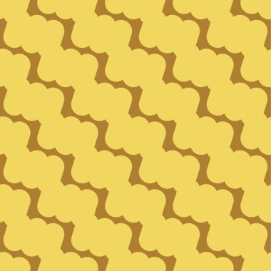 Kahverengi pürüzsüz arkaplanda sarı desen.