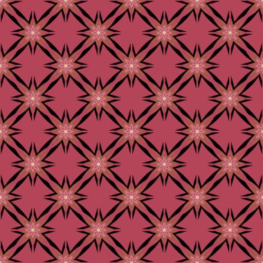 Pembe pürüzsüz arkaplanda siyah desen.