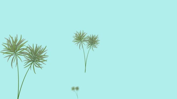 Tropischen Hintergrund Mit Palme Modernes Design Für Sommerprojekte Animation — Stockvideo