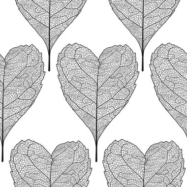 Ayrıntılı kusursuz desen. Kalp şeklinde çıkıntılar. Vektör çizimi, Eps 10..