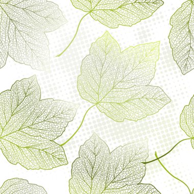 Renkli akçaağaç yaprakları ile dikişsiz desen. Vektör, Eps 10.