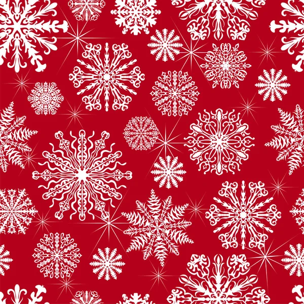 美丽的圣诞图案与雪花 Eps10 — 图库矢量图片