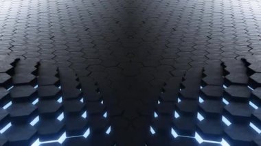 VJ döngü altıgen kızdırma dijital arka plan