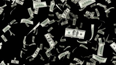 100 dolarlık bir Alfa'düşen 3d render chanel