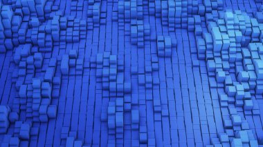 3D render Vj arka plan birçok beyaz kareler