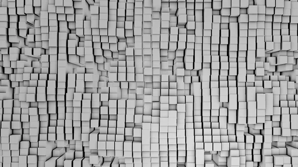 3D-Rendering digitaler Hintergrund der vielen weißen Quadrate — Stockfoto
