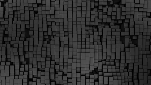 3D render Fond numérique des nombreux carrés gris — Photo