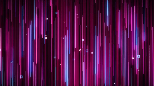 Pink-blue neon animated VJ background — Stock Photo, Image