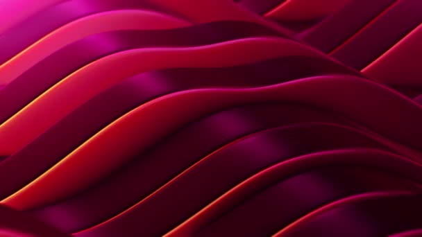 Red abstract fields vj Loop — Stock Video