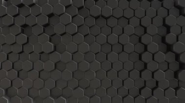 Siyah soyut alan altıgen