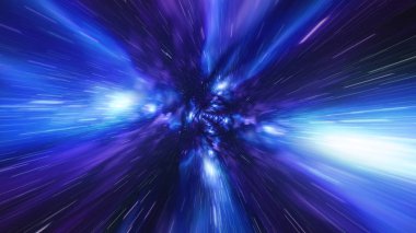 Jump in Time vortex tunnel blue galaxy background clipart