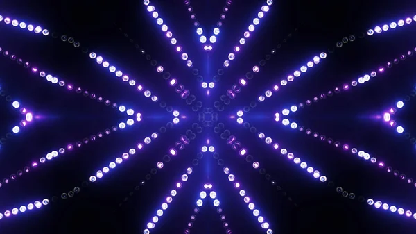 3d render blue-violet circle led VJ background — Stock Photo, Image