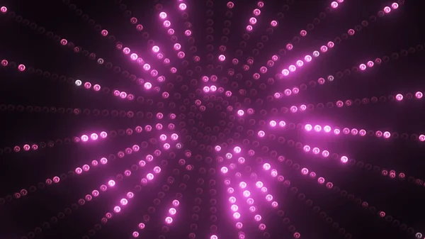 3d renderizado círculo rosa led VJ fondo — Foto de Stock