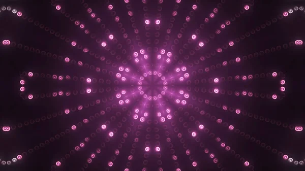 3d render pink circle led VJ background — Stock Photo, Image