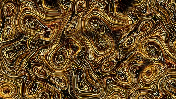 3D рендеринг Абстрактные золотые круглые линии — стоковое фото
