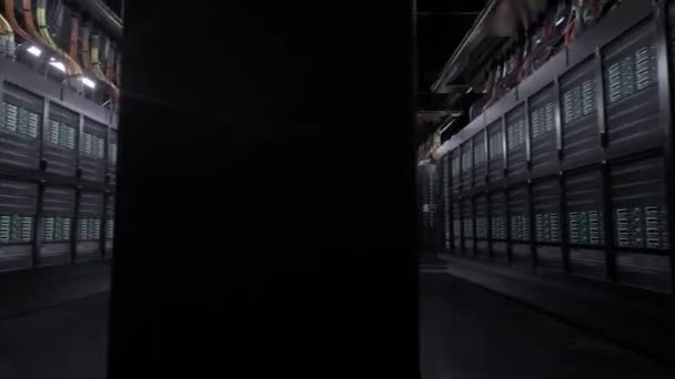 Dijital sunucu odası döngü arka plan — Stok video