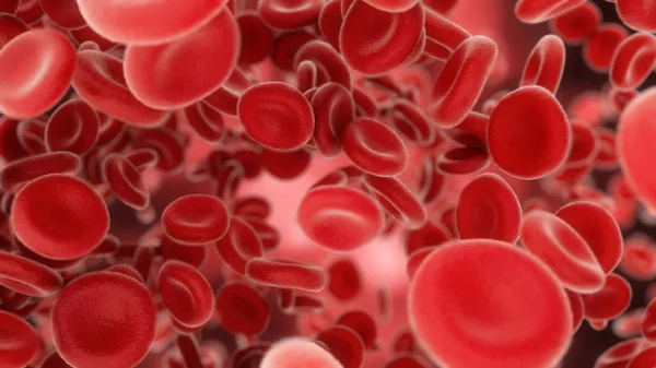 3d arterler veya viens ile uçan Kan hücreleri render