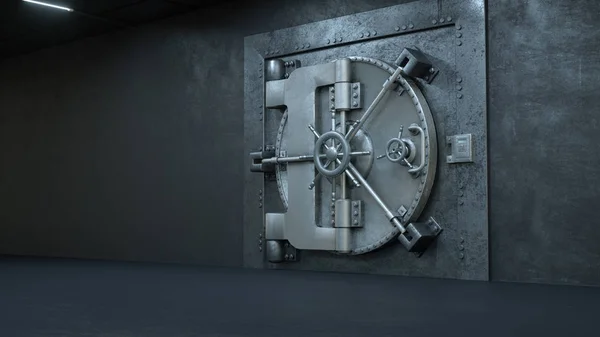 3d bankada Kasa Kapı render