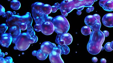 3D render soyut hareket minimal sanat sıvı arka plan