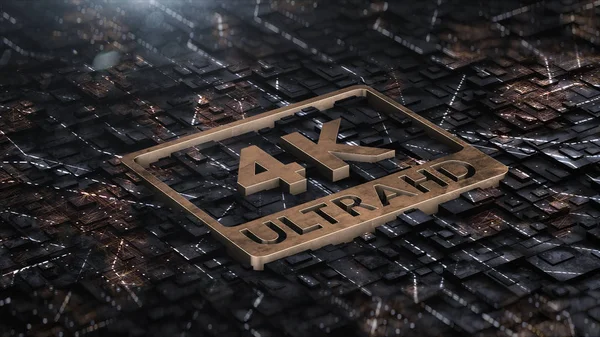 4k ultra hd altın günlüğü ile 3d render Dijital arka plan — Stok fotoğraf