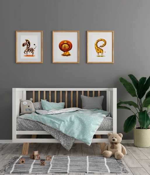 Fotoğraf çerçeveli 3D çocuk odası