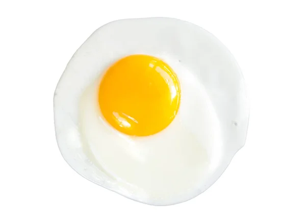 在白色背景下分离的煎蛋 — 图库照片