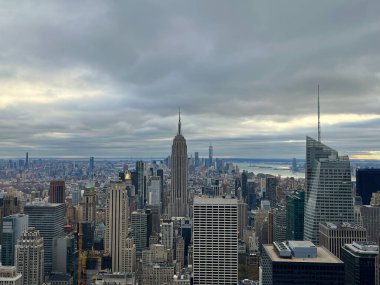 Sonbahar günü New York 'un şaşırtıcı mimarisi