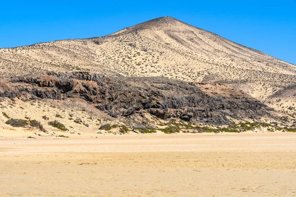 Bunte Berge Der Nähe Von Sotavento Strand Auf Fuerteventura Kanarische — Stockfoto
