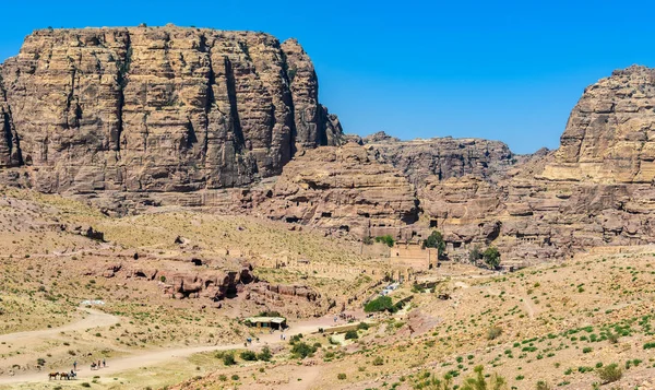 Sütunlu Cadde Lost City Petra Jordan — Stok fotoğraf