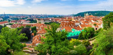 Prague, Çek Cumhuriyeti için kaleden panoramik görünümü