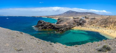 Playa del Papagayo Lanzarote, Kanarya Adaları, İspanya