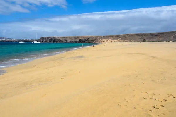 Strand Las Mujeres Lanzarote Kanarische Inseln Spanien — Stockfoto