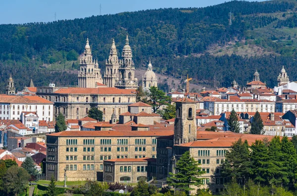 View of the Cathedral in Santiago de Compostela, Galicia, Spain