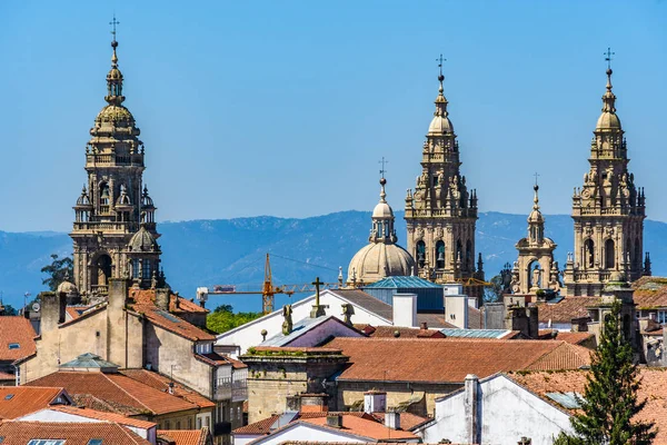 Turnuri Bisericești Din Parcul Bonaval Din Santiago Compostela Galicia Spania — Fotografie, imagine de stoc