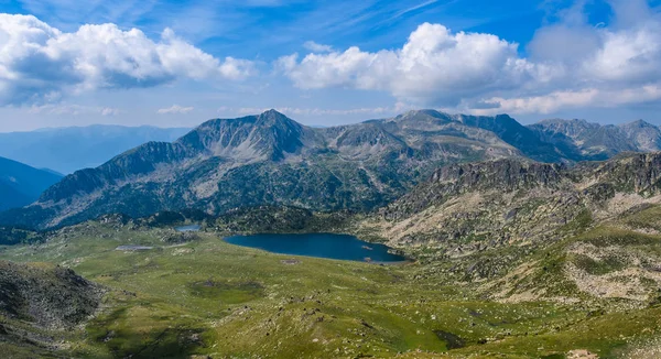 Vue Lac Depuis Sommet Circuit Montmalus Andorre — Photo