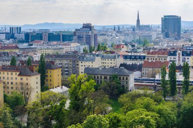Görünümden eski dönme dolap Prater Parkı Viyana, Avusturya