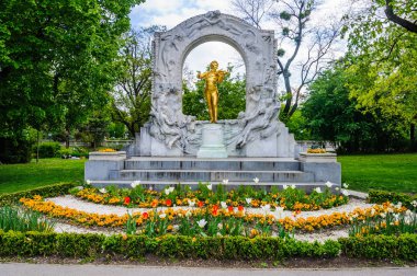 Strauss heykelinin Stadtpark City, Viyana, Avusturya