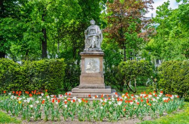 Schubert heykelinin Stadtpark City, Viyana, Avusturya