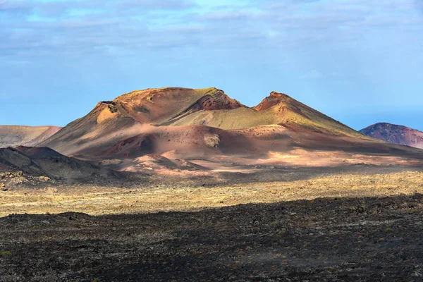 Színes Vulkán Timanfaya Nemzeti Park Lanzarote Spanyolország — Stock Fotó